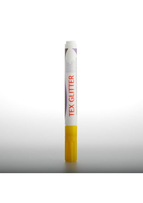 DARWI TEX GLITTER fixa na textil - Žlutá 6 ml