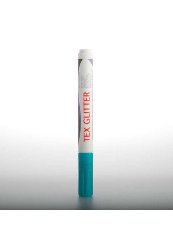 DARWI TEX GLITTER fixa na textil - Tyrkysová 6 ml