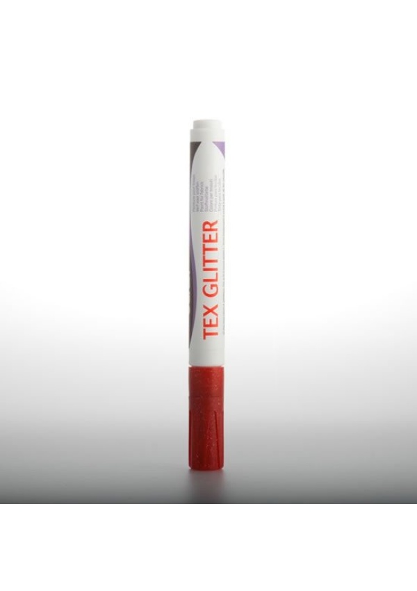 DARWI TEX GLITTER fixa na textil - Rumělková 6 ml