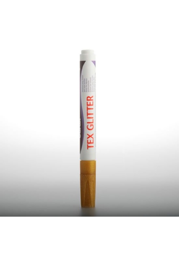DARWI TEX GLITTER fixa na textil - Zlatá 6 ml