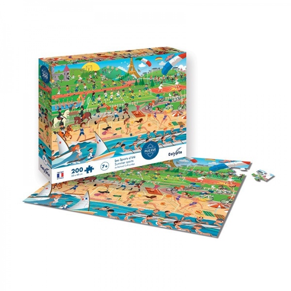Puzzle - Letní sporty Montessori