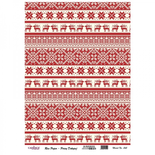 Rýžový papír, A4 - Vánoční svetr Aladine