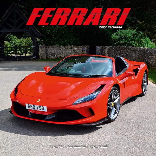 Ferrari Calendar 2024 Square Car Wall Calendar - 16 Month Avonside Publishing Ltd