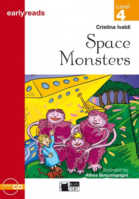 Black Cat SPACE MONSTERS + CD ( Early Readers Level 4) BLACK CAT - CIDEB