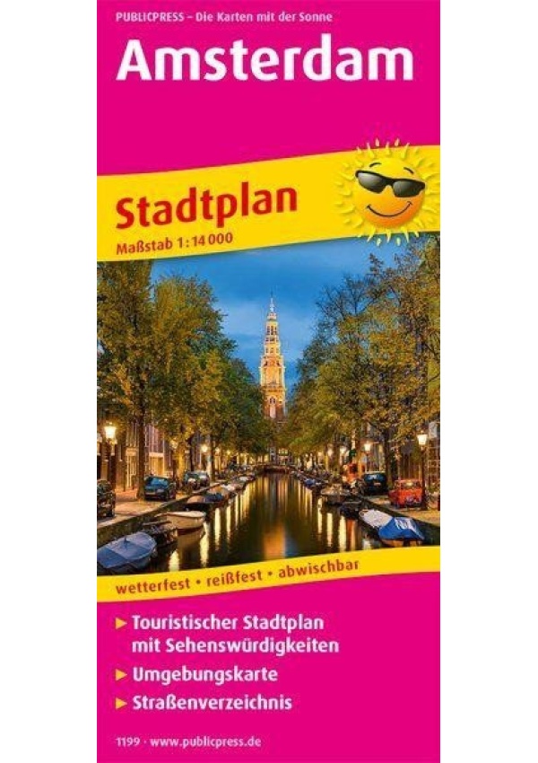 Amsterdam 1:14 000 / plán města
