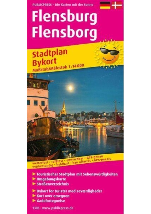 Flensburg, Flensborg 1:14 000 / plán města