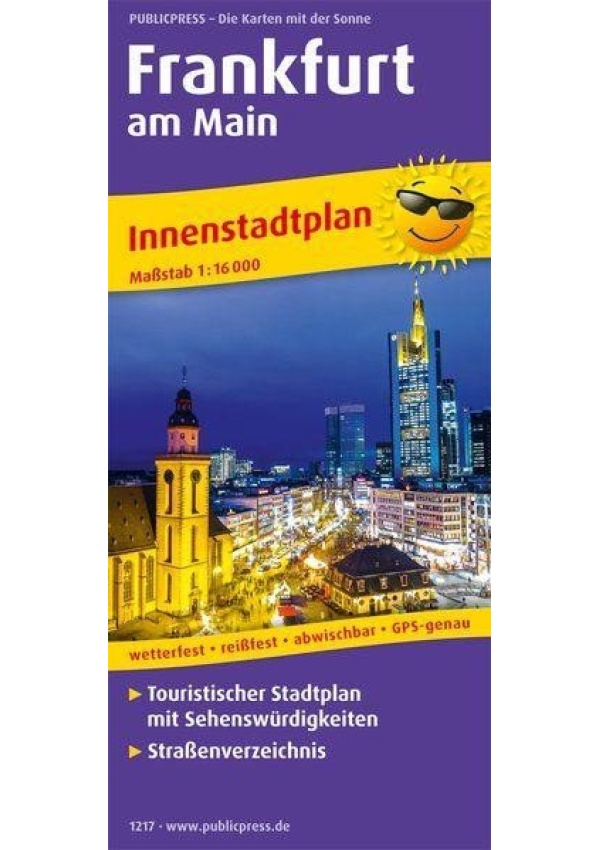 Frankfurt nad Mohanem 1:16 000 / plán města