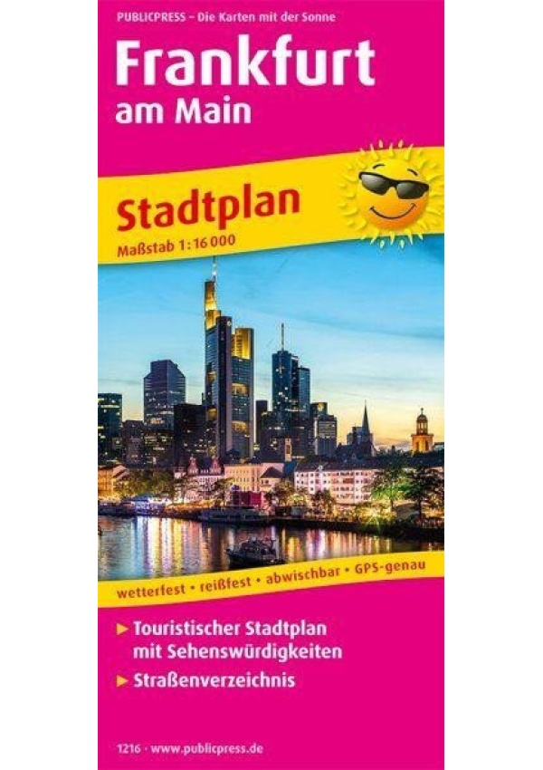 Frankfurt nad Mohanem 1:16 000 / plán města
