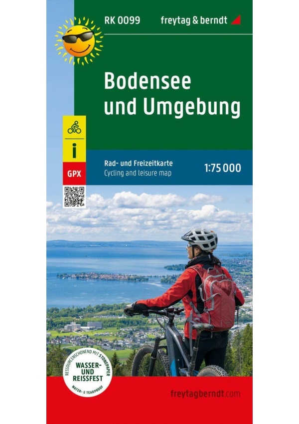 Bodamské jezero 1:75 000 / turistická a cykloturistická mapa FREYTAG-BERNDT, spol. s r.o.