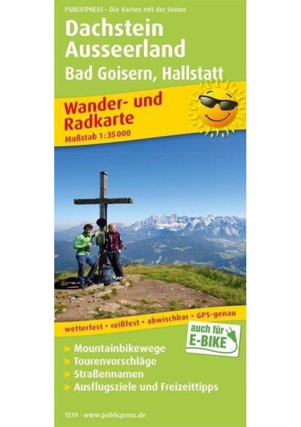 Dachstein, Ausseerland, Bad Goisern, Hallstatt 1:35 000 / turistická a cykloturistická mapa