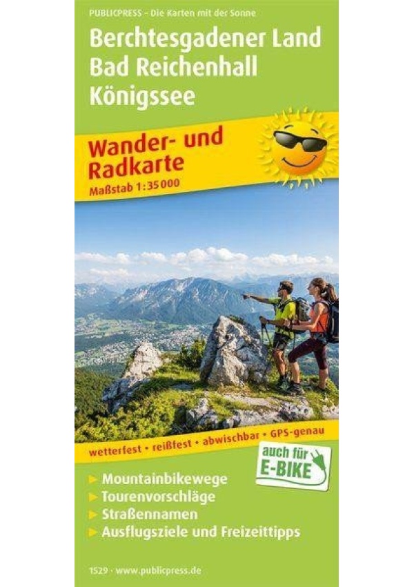 Berchtesgadener Land, Bad Reichenhall, Koenigssee 1:35 000 / turistická a cykloturistická mapa