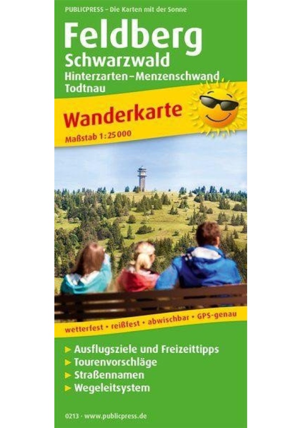 Feldberg, Černý les 1:25 000 / turistická mapa