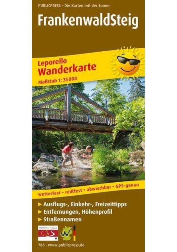 FrankenwaldSteig 1:35 000 / turistická mapa