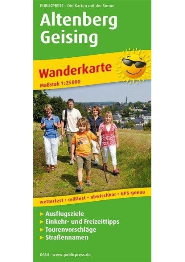 Altenberg-Geising 1:25 000 / turistická mapa