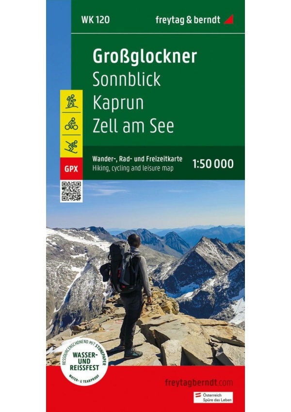 Großglockner - Sonnblick - Kaprun - Zell am See 1:50 000 / turistická mapa FREYTAG-BERNDT, spol. s r.o.