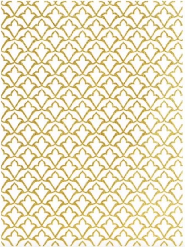 Rýžový papír A3 - Metalické lilie - zlaté Aladine