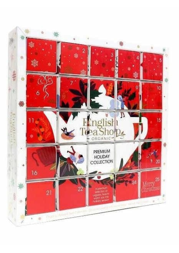 English Tea Shop Čaj Adventní kalendář bio Puzzle/červený, 48 g, 25 ks