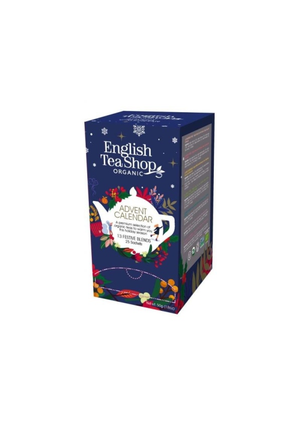 English Tea Shop Čaj Adventní kalendář bio modrý 50 g, 24 ks