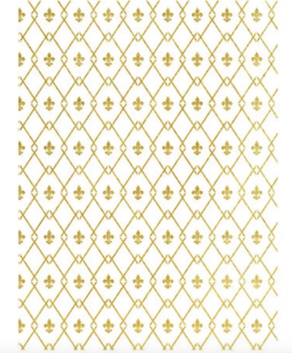 Transferový obrázek na textil - Zlatá lilie Aladine