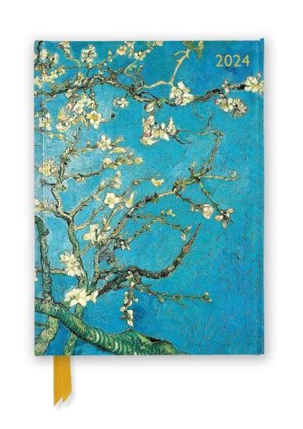 Vincent van Gogh: Almond Blossom 2024 Luxury Diary - Page to View with Notes Flame Tree Publishing
