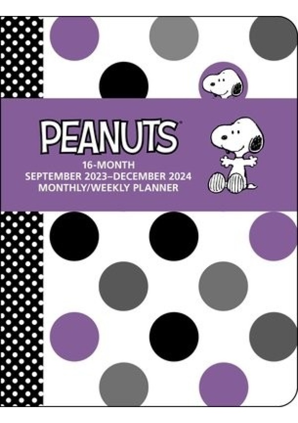 Peanuts 16-Month 2023-2024 Monthly/Weekly Planner Calendar