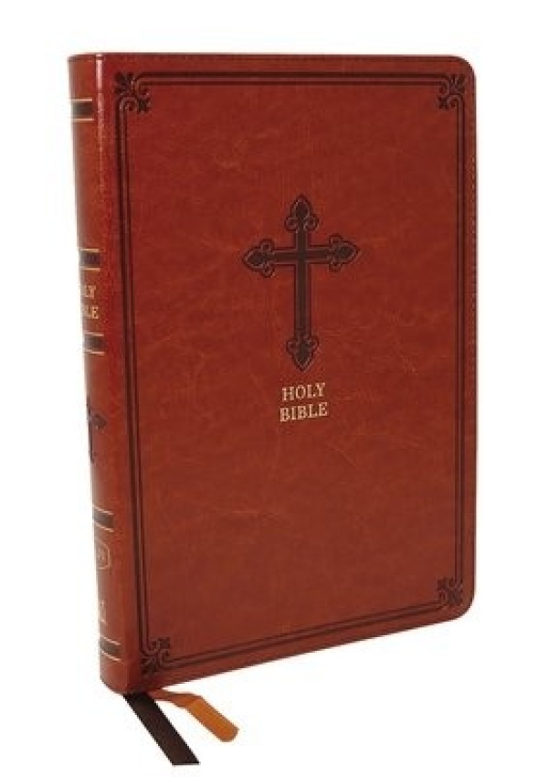 KJV Holy Bible: Thinline, Brown Leathersoft, Red Letter, Comfort Print: King James Version, Holy Bible, King James Version
