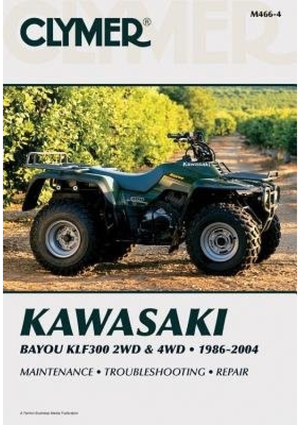 Kawasaki Bayou KLF300 2WD (1986-2004) a 4WD (1989-2004) Service Repair Manual