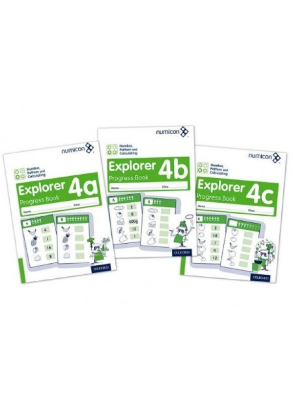 Numicon: Number, Pattern and Calculating 4 Explorer Progress Books ABC (Mixed pack)