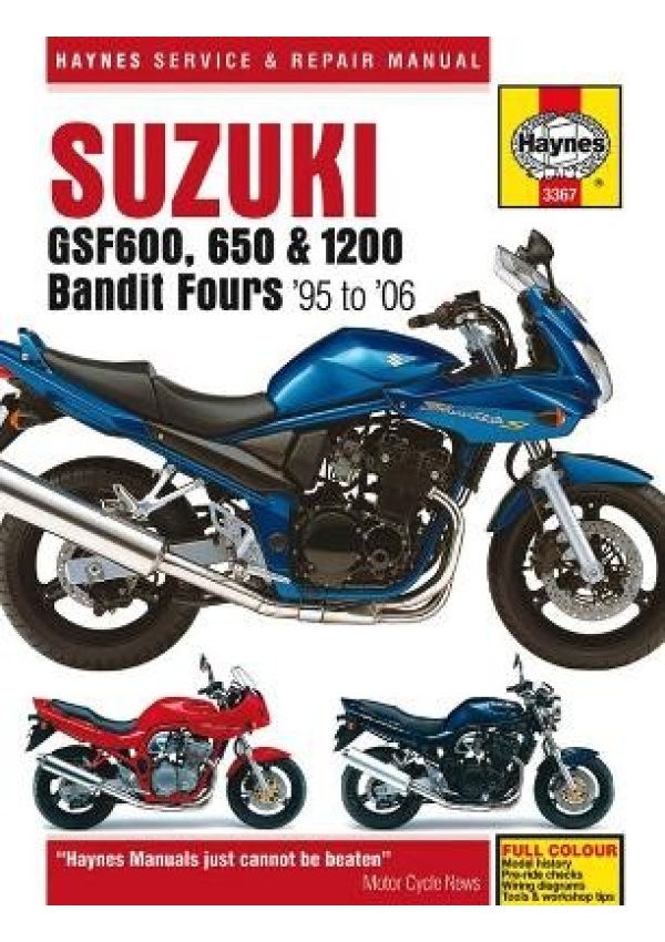 Suzuki GSF600, 650 a 1200 Bandit Fours (95 - 06) Haynes Repair Manual, 95-06