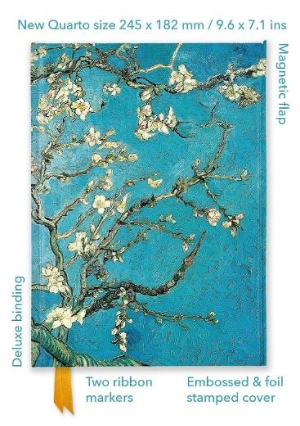 Vincent van Gogh: Almond Blossom (Foiled Quarto Journal) Flame Tree Publishing