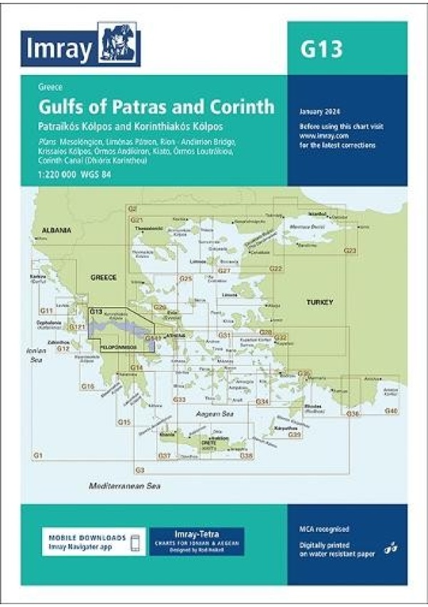 G13 Gulfs of Patras and Corinth, Patraikos Kolpos and Korinthiakos Kolpos