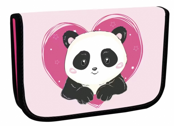 Školní penál jednopatrový Panda Love Helma 365