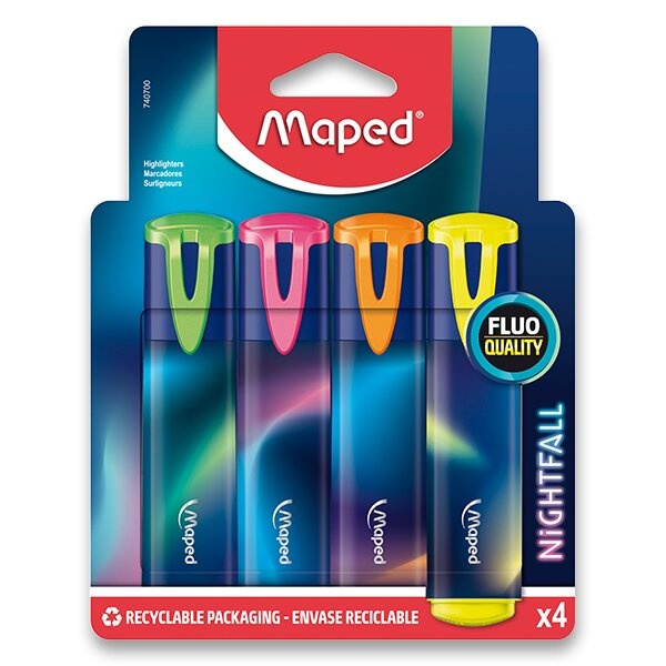 Zvýrazňovač Maped Fluo Peps Nightfall 4 barvy Maped