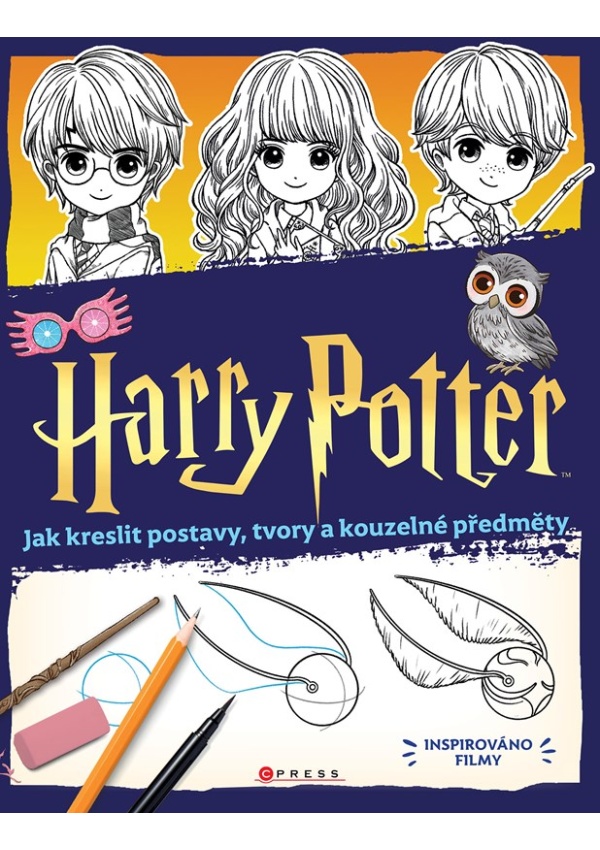 Harry Potter: Jak kreslit postavy, tvory a kouzelné předměty CPRESS