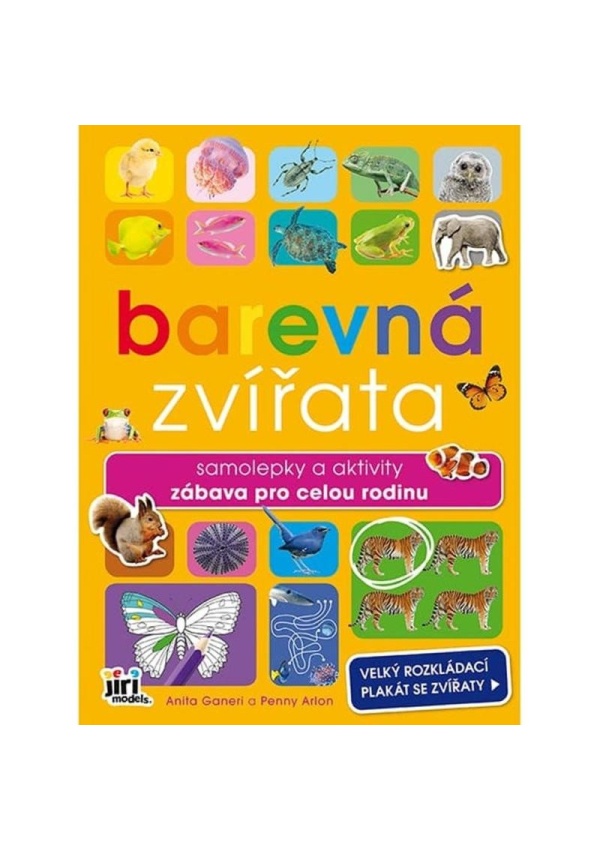 Barevná zvířata - Samolepky a aktivity zábava pro celou rodinu