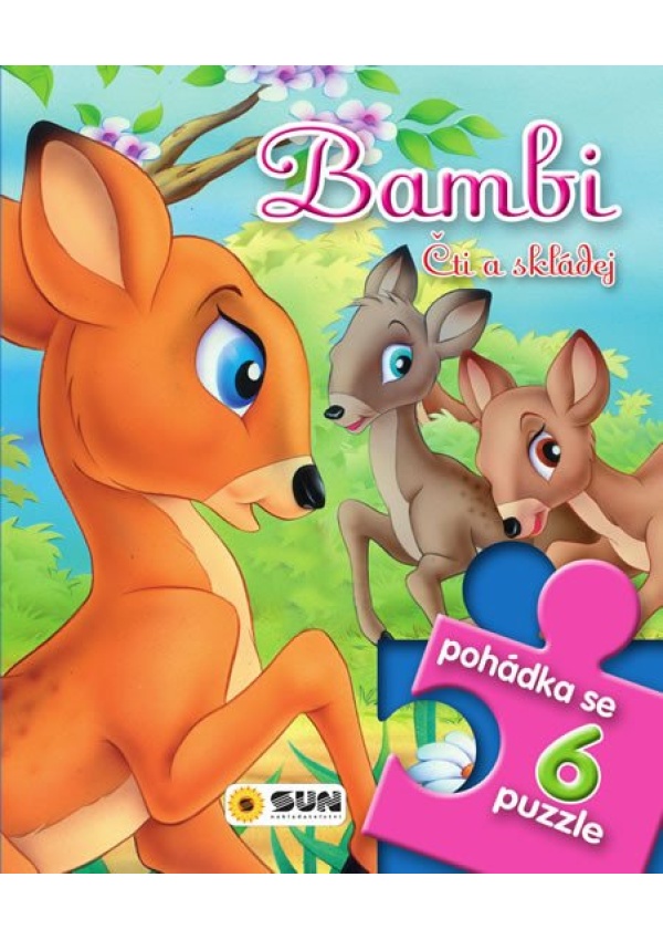 Bambi čti a skládej - Pohádkové čtení s puzzle NAKLADATELSTVÍ SUN s.r.o.