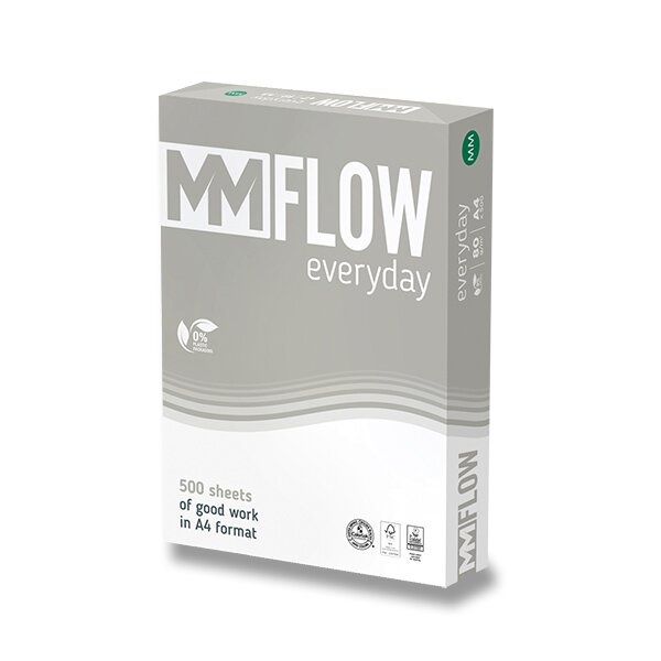 Xerografický papír MM Flow Everyday A4, 80 g, 5 x 500 listů MM Flow