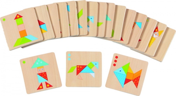 Barevné tangramy Montessori
