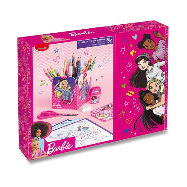 Multiproduktová sada Gift box Barbie 35 ks Maped