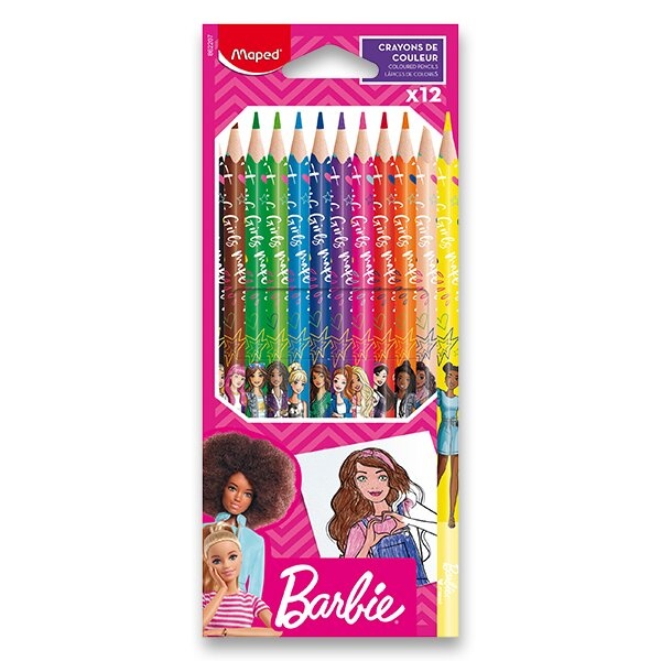 Pastelky Maped Barbie 12 barev Maped
