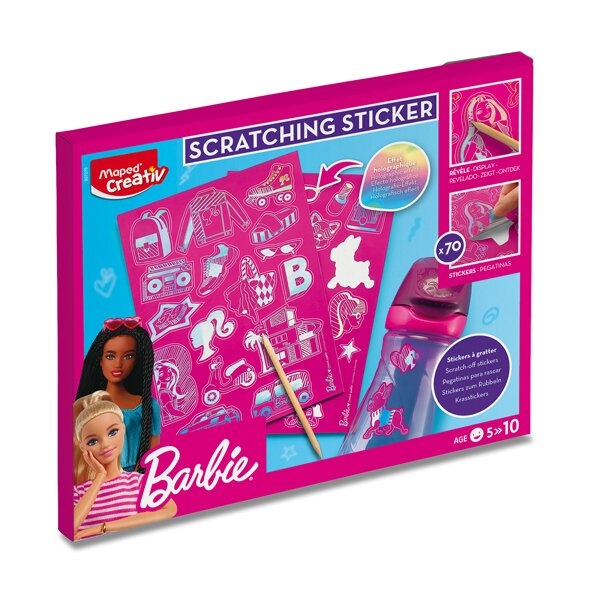 Sada Maped Creativ Barbie Scratching Sticker Maped