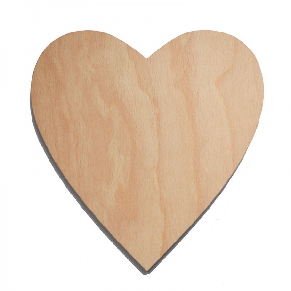 Dřevěné srdce k dekoraci, 16,5 x 17 cm Aladine