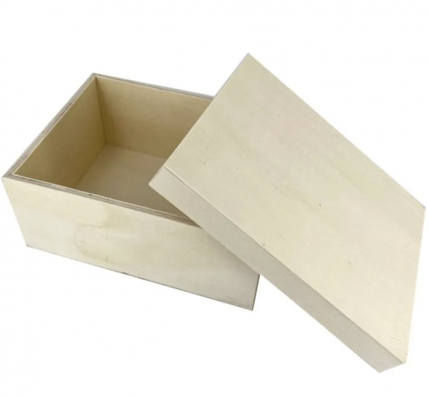 Dřevěná krabička k dozdobení - 18x14x7,5 cm Aladine