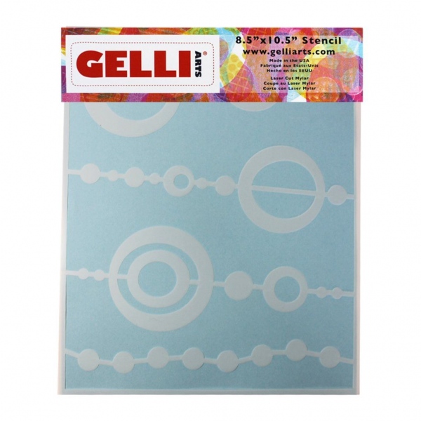 Šablona Gelli Plate, 21,6x26,7 cm - Beads, korálky Aladine