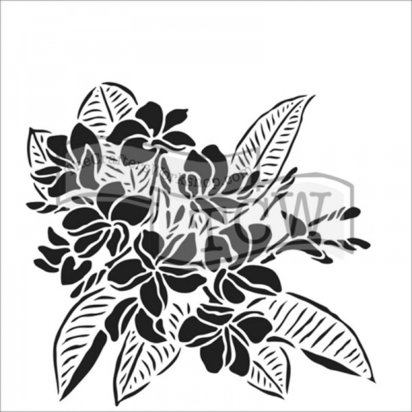 Šablona TCW 6"x6" (15,2x15,2 cm) - Plumeria Aladine