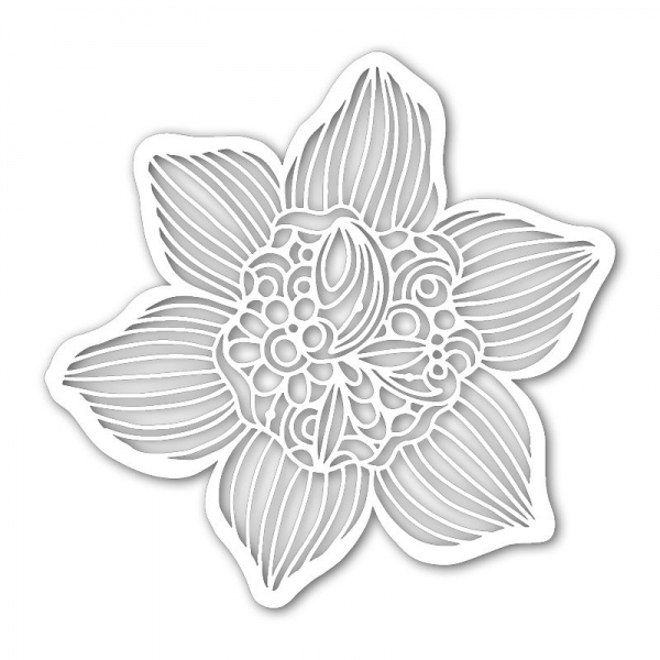 Šablona TCW 6aquot;x6aquot; (15,2x15,2 cm) - Cupped Daffodil Aladine