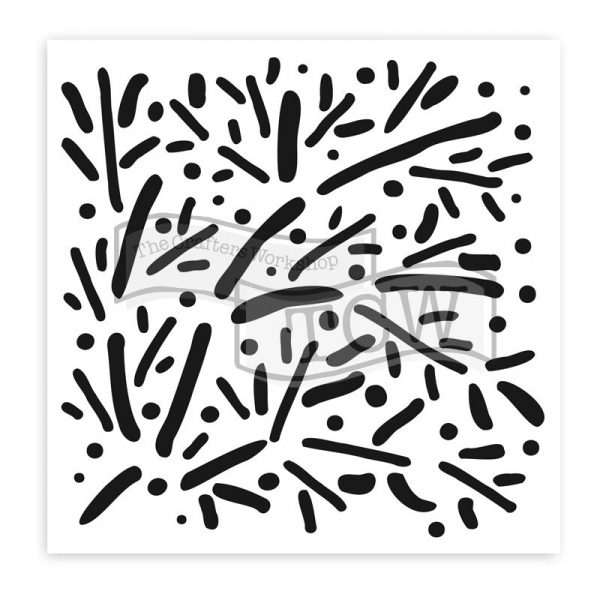 Šablona TCW 6aquot;x6aquot; (15,2x15,2 cm) - Scattered Branches Aladine