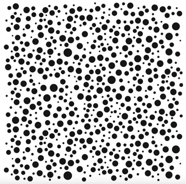 Šablona TCW 6aquot;x6aquot; (15,2x15,2 cm) - Random Bubbles Aladine