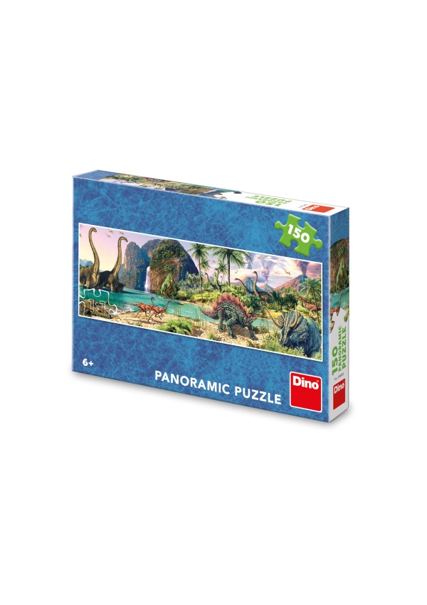 Puzzle Dinosauři u jezera 150 dílků panoramic DINO