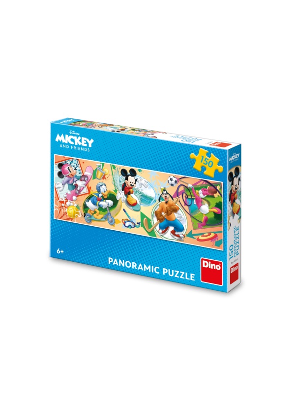 Puzzle Mickey s kamarády sport 150 dílků panoramic DINO